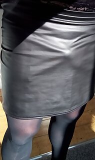 sexy new faux leather miniskirt