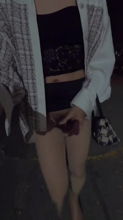 ladyboy piss and cum in public